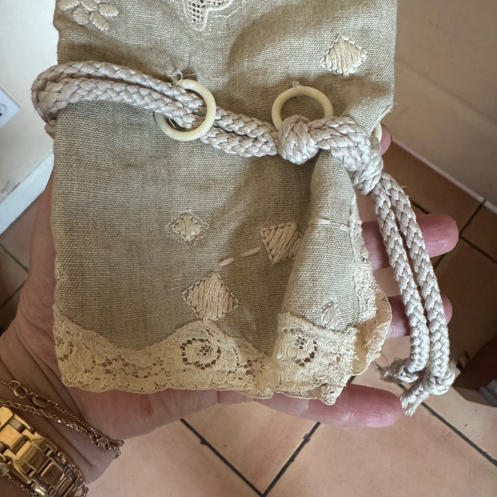 Moschino Embroidered Beige Jacket with Rope Like Trim - Picture 2 of 7